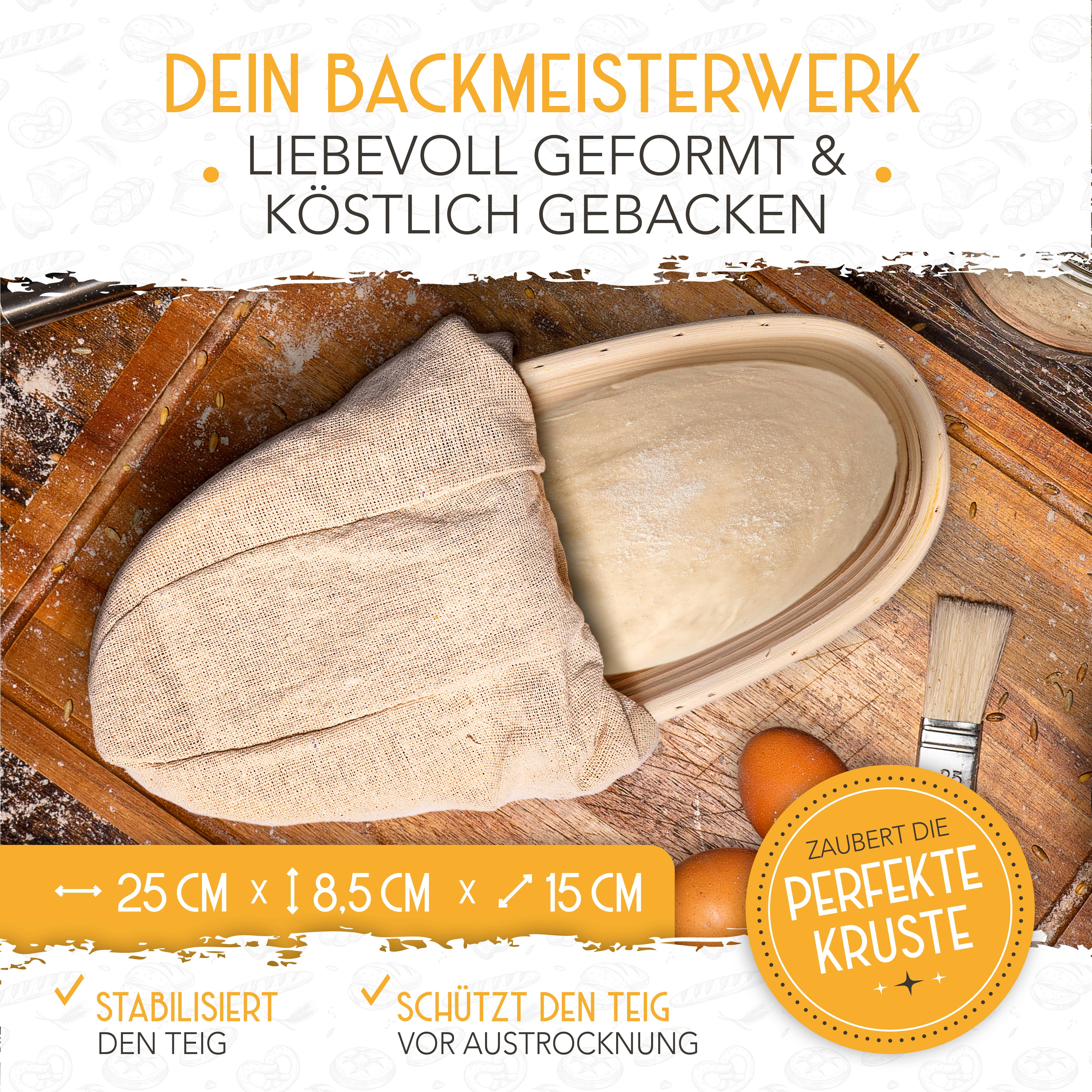 Gärkorb-Set + 2x Bäckermesser - Image 7
